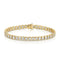 Lab-Grown Bezel Emerald Tennis Bracelet