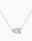 Pear Diamond Pendant Necklace